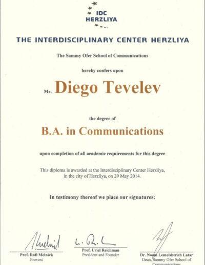 B.A in Communications Diploma