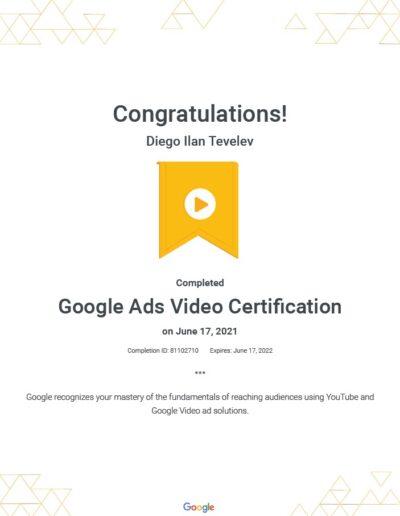 Google Ads Video Diploma