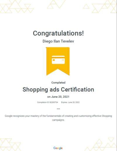 Shopping Ads Certification - Google