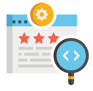 schema markup icon | Content reviews SEO on Amazon